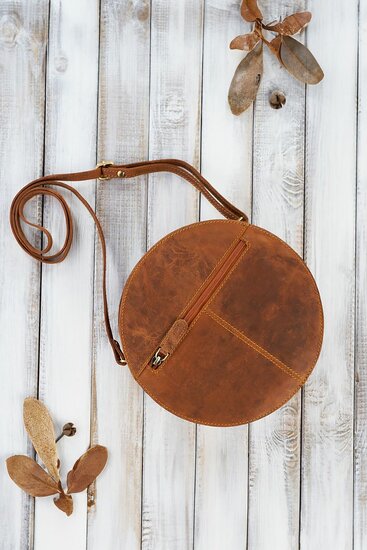 Natural leather bag Galanter (191522)